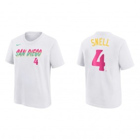 Blake Snell Youth San Diego Padres White 2022 City Connect T-Shirt