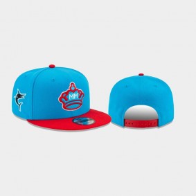 Miami Marlins Blue City Connect 9FIFTY Snapback Men's Hat