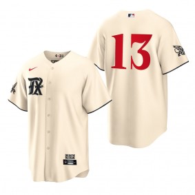 Brad Miller Texas Rangers Cream 2023 City Connect Replica Jersey