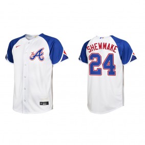 Youth Atlanta Braves Braden Shewmake White City Connect Replica Jersey