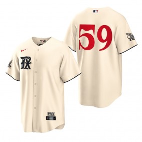 Brett Martin Texas Rangers Cream 2023 City Connect Replica Jersey