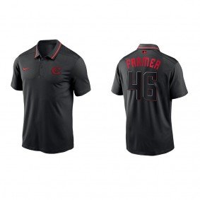 Buck Farmer Cincinnati Reds Nike Black 2023 City Connect Knit Performance Polo