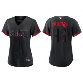 Buck Farmer Women's Cincinnati Reds Nike Black 2023 City Connect Replica Jersey