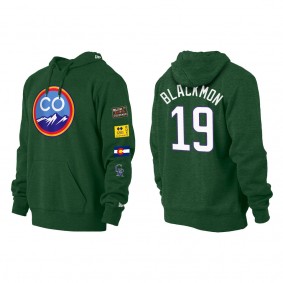 Charlie Blackmon Colorado Rockies Green 2022 City Connect Pullover Hoodie