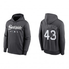 Men's Chicago White Sox Trayce Thompson Anthracite City Connect Pullover Hoodie