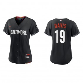 Chris Davis Women's Baltimore Orioles Black 2023 City Connect Replica Jersey