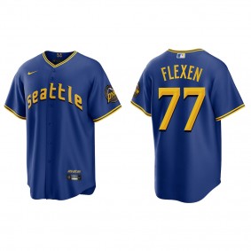 Chris Flexen Seattle Mariners Royal 2023 City Connect Replica Jersey