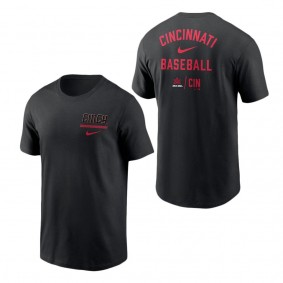 Men's Cincinnati Reds Nike Black 2023 City Connect Double T-Shirt