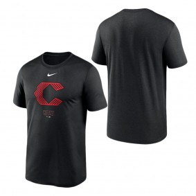 Men's Cincinnati Reds Nike Black 2023 City Connect Large Logo T-Shirt