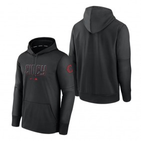 Men's Cincinnati Reds Nike Black 2023 City Connect Pregame Performance Pullover Hoodie