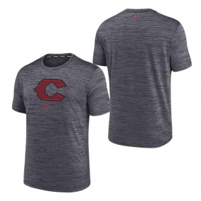 Men's Cincinnati Reds Nike Black 2023 City Connect Velocity Practice Performance T-Shirt