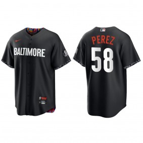 Cionel Perez Baltimore Orioles Nike Black 2023 City Connect Replica Jersey