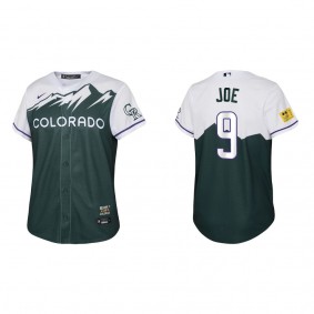 Connor Joe Youth Colorado Rockies Green 2022 City Connect Replica Jersey