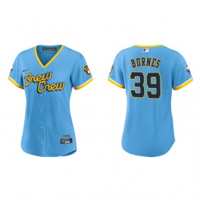 Corbin Burnes Women's Brewers City Connect Replica Jersey