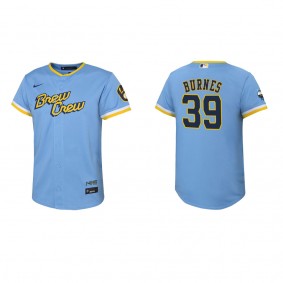 Corbin Burnes Youth Brewers City Connect Replica Jersey