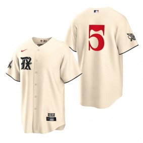 Corey Seager Texas Rangers Cream 2023 City Connect Replica Jersey