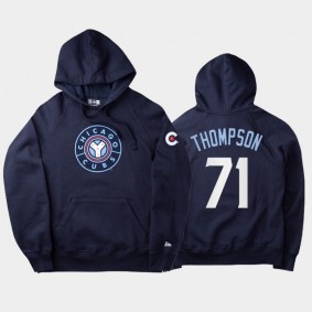 Navy 2021 City Connect Chicago Cubs #71 Keegan Thompson Men's Hoodie