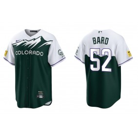 Men's Colorado Rockies Daniel Bard Green 2022 City Connect Replica Jersey