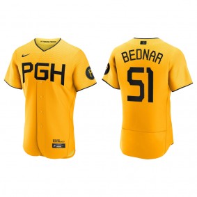 David Bednar Pittsburgh Pirates Gold 2023 City Connect Authentic Jersey