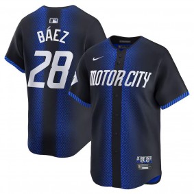 Men's Detroit Tigers Javier Baez Navy 2024 City Connect Limited Jersey