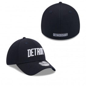 Men's Detroit Tigers Navy 2024 City Connect 39THIRTY Flex Hat