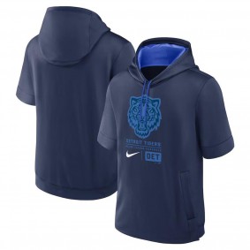 Men's Detroit Tigers Navy 2024 City Connect Short Sleeve Pullover Hoodie