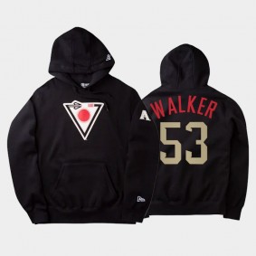 Black 2021 City Connect Arizona Diamondbacks #53 Christian Walker Men's Hoodie