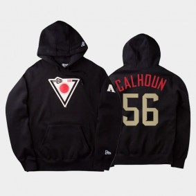 Arizona Diamondbacks Black 2021 City Connect #56 Kole Calhoun Men's Hoodie