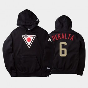 Black 2021 City Connect Arizona Diamondbacks #6 David Peralta Men's Hoodie