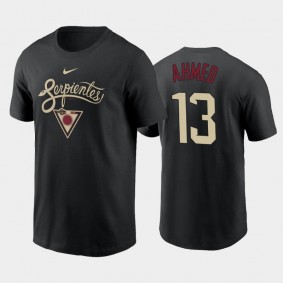 2021 City Connect Arizona Diamondbacks Graphic #13 Nick Ahmed T-Shirt Black