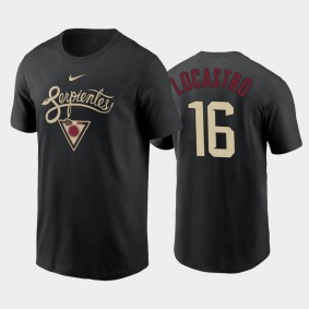 2021 City Connect Arizona Diamondbacks Graphic #16 Tim Locastro T-Shirt Black