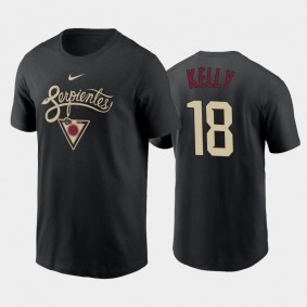 2021 City Connect Arizona Diamondbacks Graphic #18 Carson Kelly T-Shirt Black