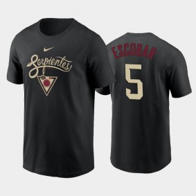 2021 City Connect Arizona Diamondbacks Graphic #5 Eduardo Escobar T-Shirt Black