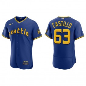 Diego Castillo Seattle Mariners Royal 2023 City Connect Authentic Jersey