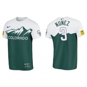 Dom Nunez Colorado Rockies Green 2022 City Connect T-Shirt