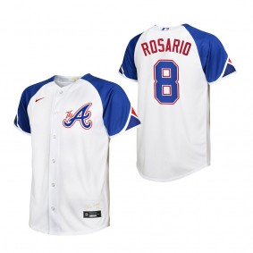 Eddie Rosario Youth Atlanta Braves White 2023 City Connect Replica Jersey