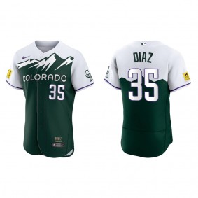 Elias Diaz Colorado Rockies Green 2022 City Connect Authentic Jersey