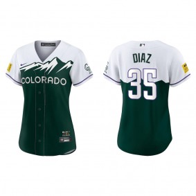 Elias Diaz Women's Colorado Rockies Green 2022 City Connect Replica Jersey