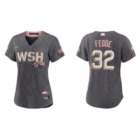 Women's Washington Nationals Erick Fedde Gray 2022 City Connect Replica Jersey