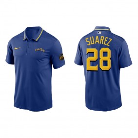 Eugenio Suarez Seattle Mariners Royal 2023 City Connect Knit Performance Polo