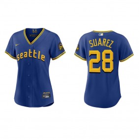 Eugenio Suarez Women's Seattle Mariners Royal 2023 City Connect Replica Jersey