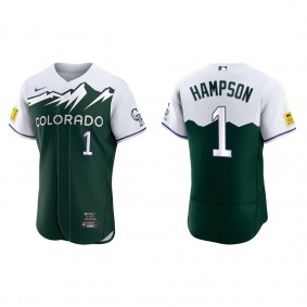 Garrett Hampson Colorado Rockies Green 2022 City Connect Authentic Jersey