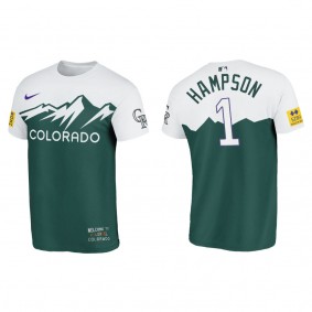 Garrett Hampson Colorado Rockies Green 2022 City Connect T-Shirt