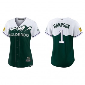 Garrett Hampson Women's Colorado Rockies Green 2022 City Connect Replica Jersey