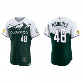 German Marquez Colorado Rockies Green 2022 City Connect Authentic Jersey