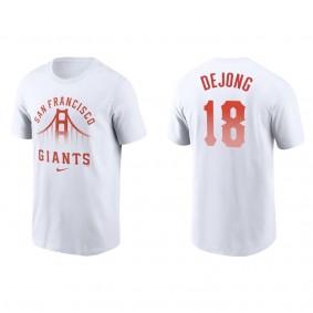 Men's San Francisco Giants Paul DeJong White City Connect Graphic T-Shirt