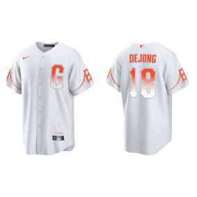 Men's San Francisco Giants Paul DeJong White City Connect Replica Jersey