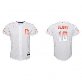 Youth San Francisco Giants Paul DeJong White City Connect Replica Jersey