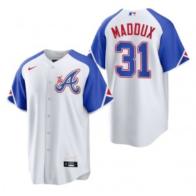 Greg Maddux Atlanta Braves White 2023 City Connect Replica Jersey