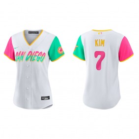 Ha-Seong Kim Women's San Diego Padres White 2022 City Connect Replica Jersey